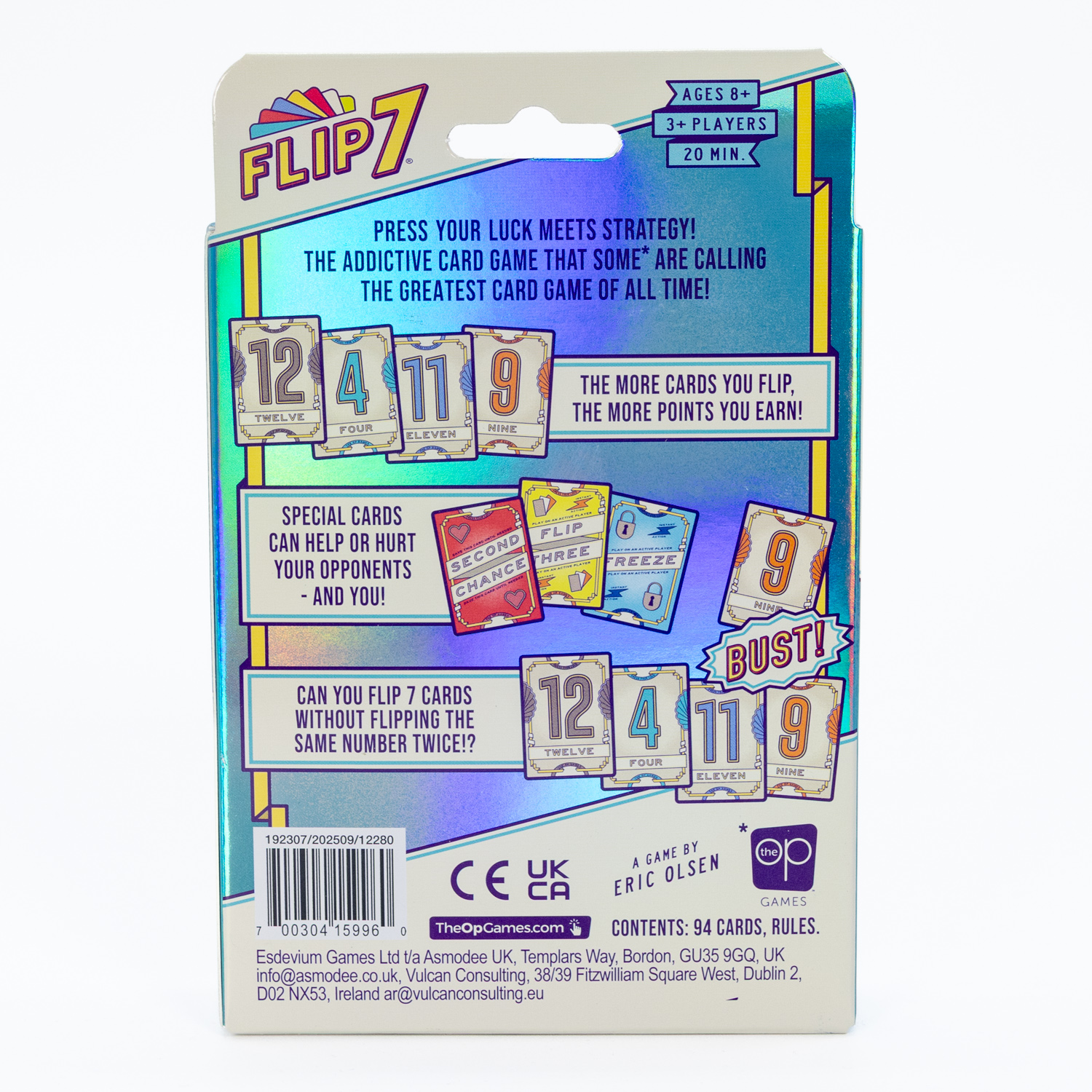 Usaopoly Flip 7 Kartenspiel Familienspiel Glück & Strategie Englisch | Neu & OVP – Bild 2