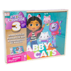 Spin Master DreamWorks Gabby’s Dollhouse Holzpuzzle Sammlung 3 Puzzles Neu & OVP