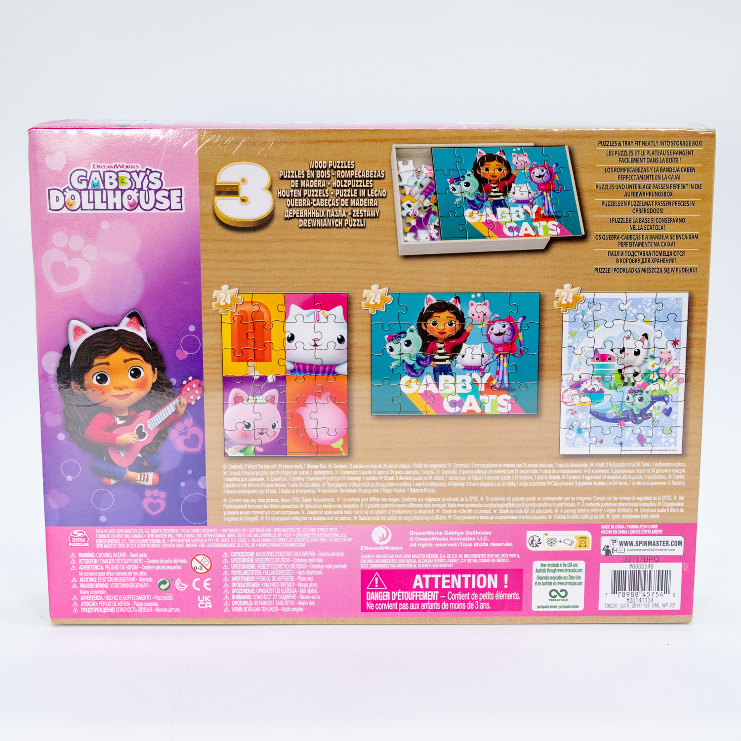 Spin Master DreamWorks Gabby’s Dollhouse Holzpuzzle Sammlung 3 Puzzles Neu & OVP – Bild 2