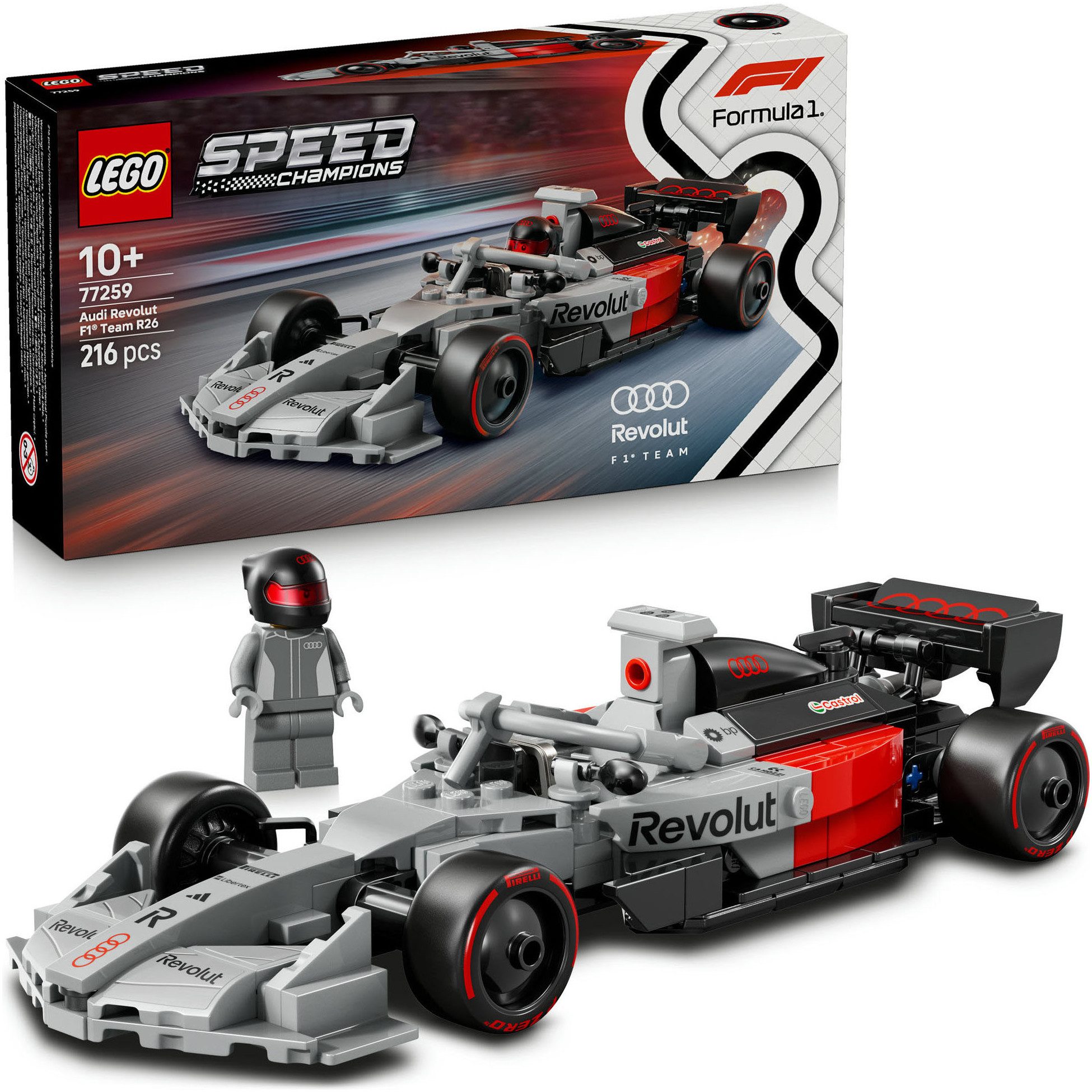 LEGO® Speed Champions 77259 Audi Revolut F1® Team R26 Rennwagen Auto | Neu & OVP