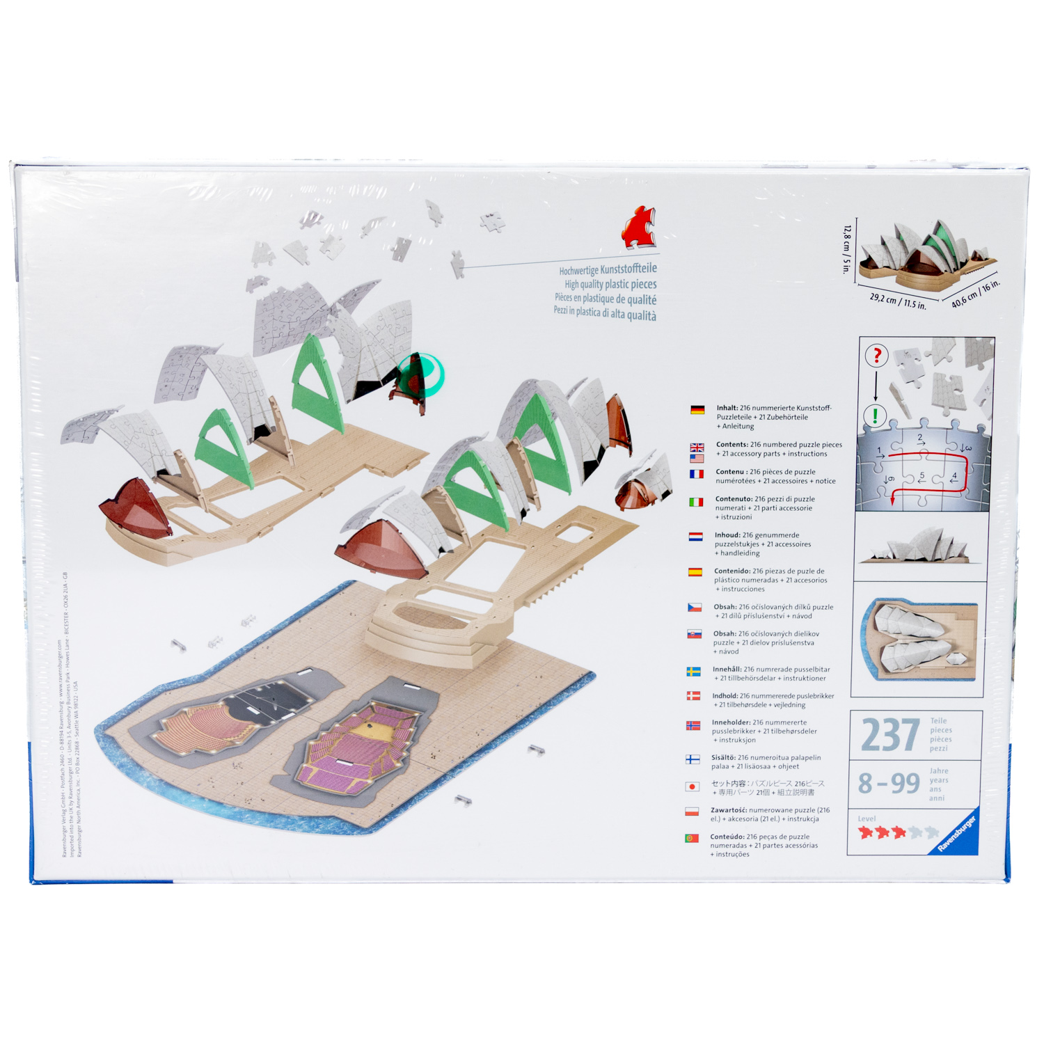 Ravensburger 3D Puzzle Sydney Opera House 11243 Opernhaus 237 Teile | Neu & OVP – Bild 2