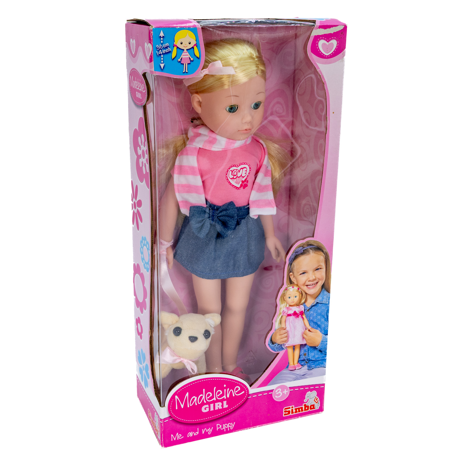 Simba Madeleine Girl Puppe Me and my Puppy Set Kinderpuppe mit Hund | Neu & OVP