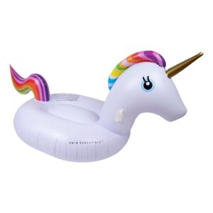 Swim Essentials Aufblasbares Einhorn XXL Unicorn Ride-on 142 x 137 x 97 cm | Neu