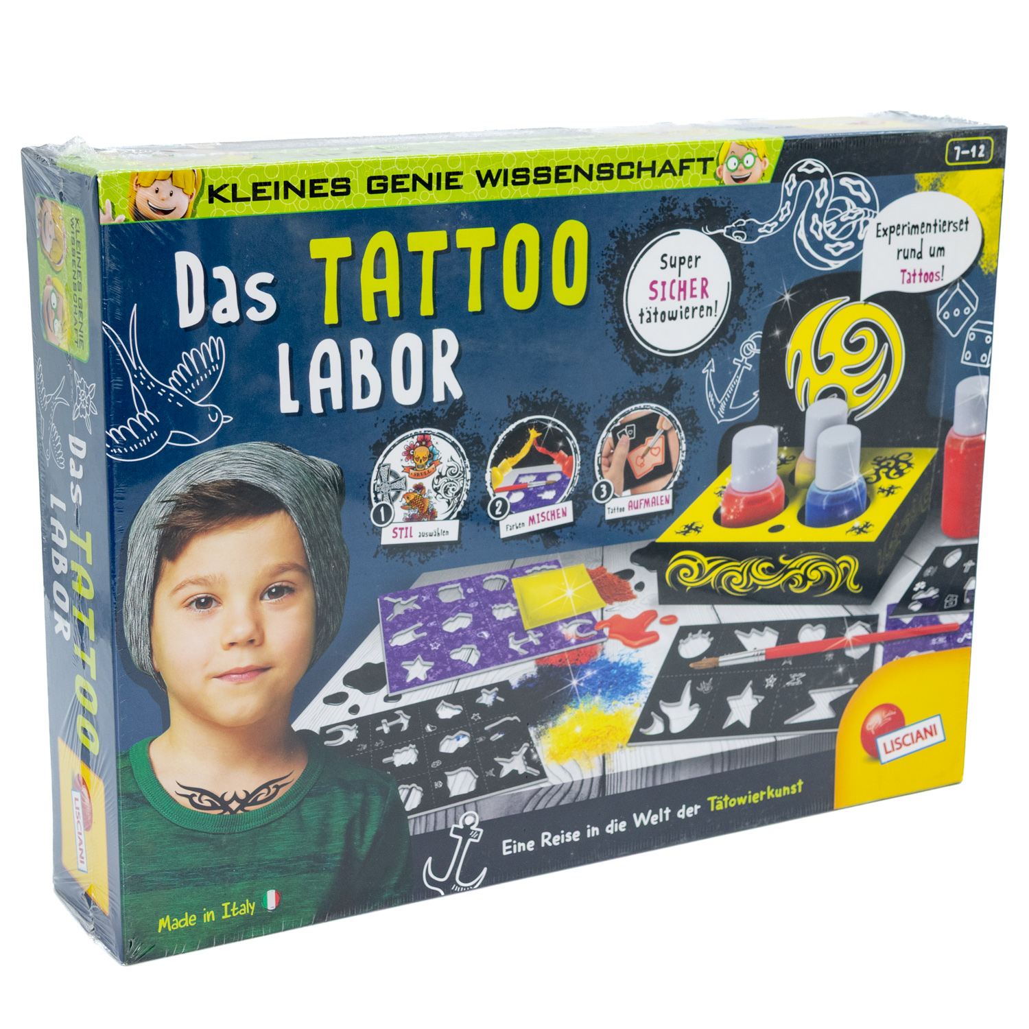 Lisciani Das Tattoo Labor Experimentierset Kinder Kreativset Tattoos | Neu & OVP