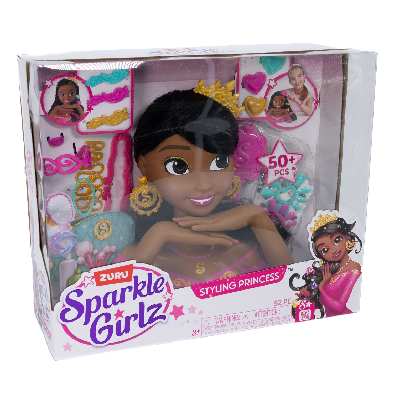 Zuru Sparkle Girls | Sparkle Girlz Frisierkopf Styling Princess 52pc | Neu & OVP